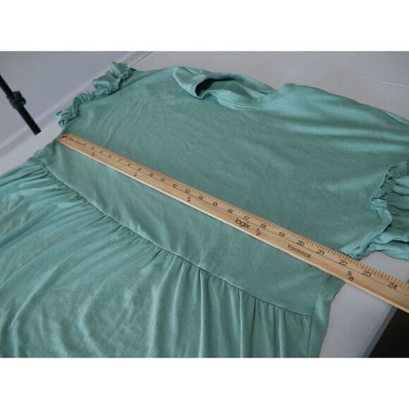 Floral Blooming Green Empire Waist Top XXL - Picture 4 of 8